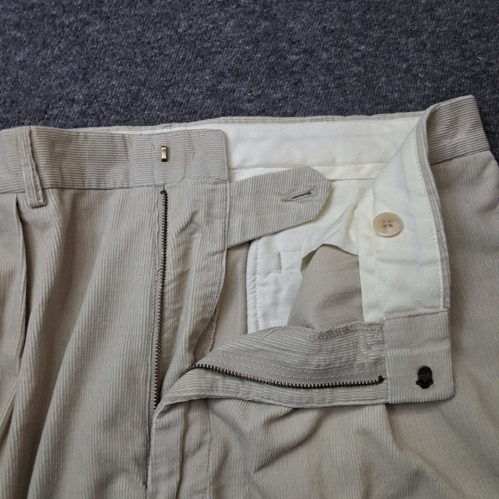 Polo Ralph Lauren Siena Corduroy Pants Mens 36x31 Pleated Cuffed Cotton Preppy - Picture 11 of 16